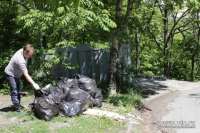 Во Владивостоке состоялась очередная уборка мусора в районе «Кировских родников»