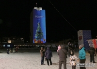 ​Новогоднее шоу световых технологий проходит во Владивостоке