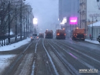 ​Снег, прошедший во Владивостоке, не вызвал затруднений в дорожном движении