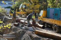 Капитальный ремонт теплотрассы на улице Русской во Владивостоке близится к завершению