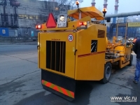 Машину для нанесения разметки термопластиком протестировали во Владивостоке