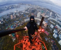 Владивостокский руфер: По стрелке крана ходить крайне неприятно