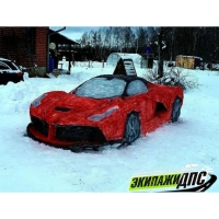 Авто, которое я могу себе позволить: приморцы обсуждают Ferrari из снега (ФОТО)