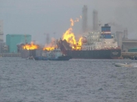 В Японском море взорвался танкер-химовоз