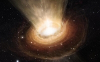 В космосе обнаружена гигантская черная дыра