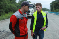 Олег Кожемяко проинспектировал ремонт краевых дорог