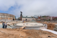 Строительство фонтана в центре Владивостока вышло на финишную прямую